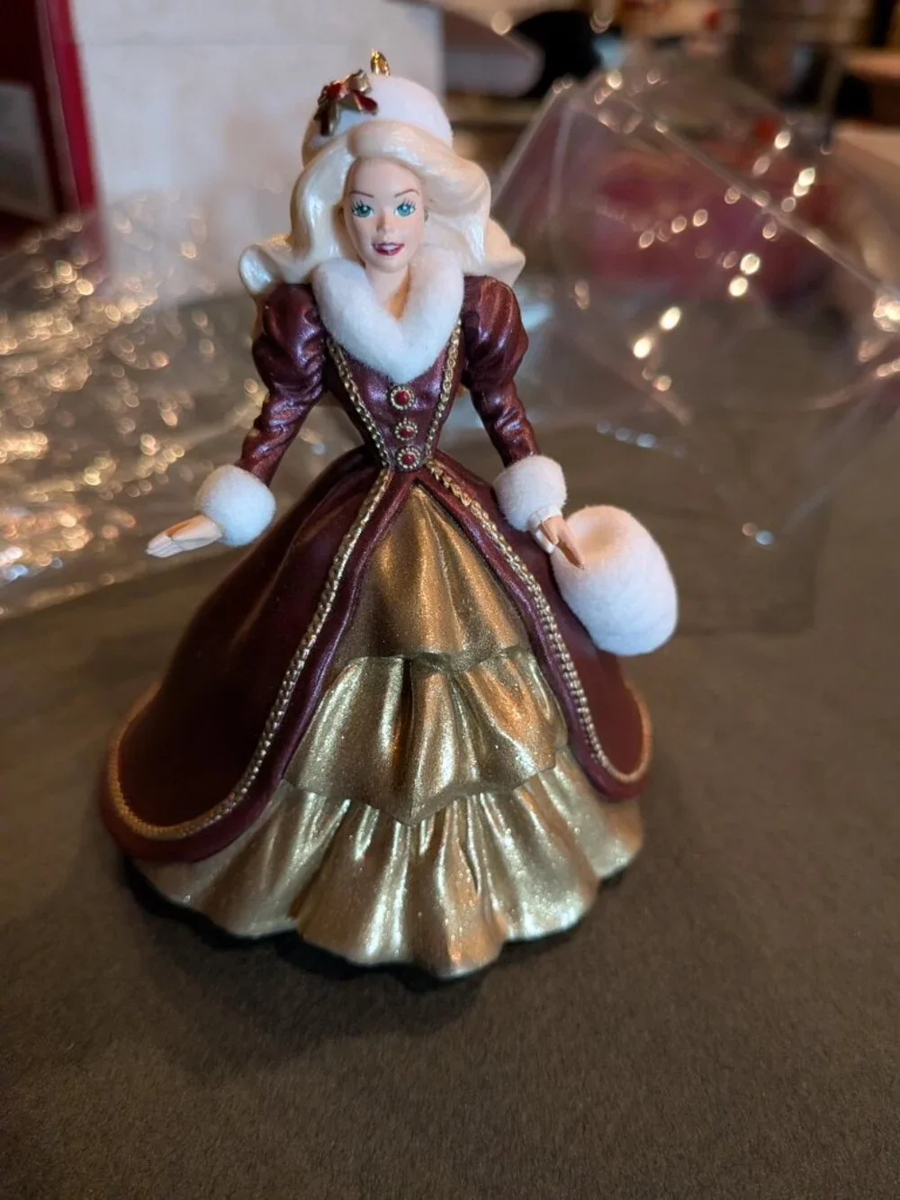 Hallmark Holiday Barbie Handcrafted 1996 Keepsake Christmas Ornament in box